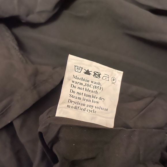 Dokotoo NWT Womens Smocked Black Dress Small Ruffle Off Shoulder Milkmaid - Picture 10 of 12